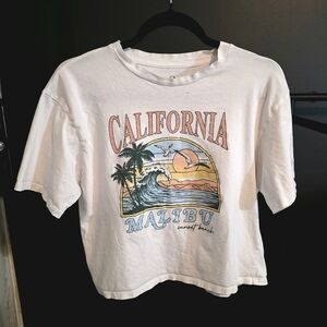 California Malibu Graphic Tee - White